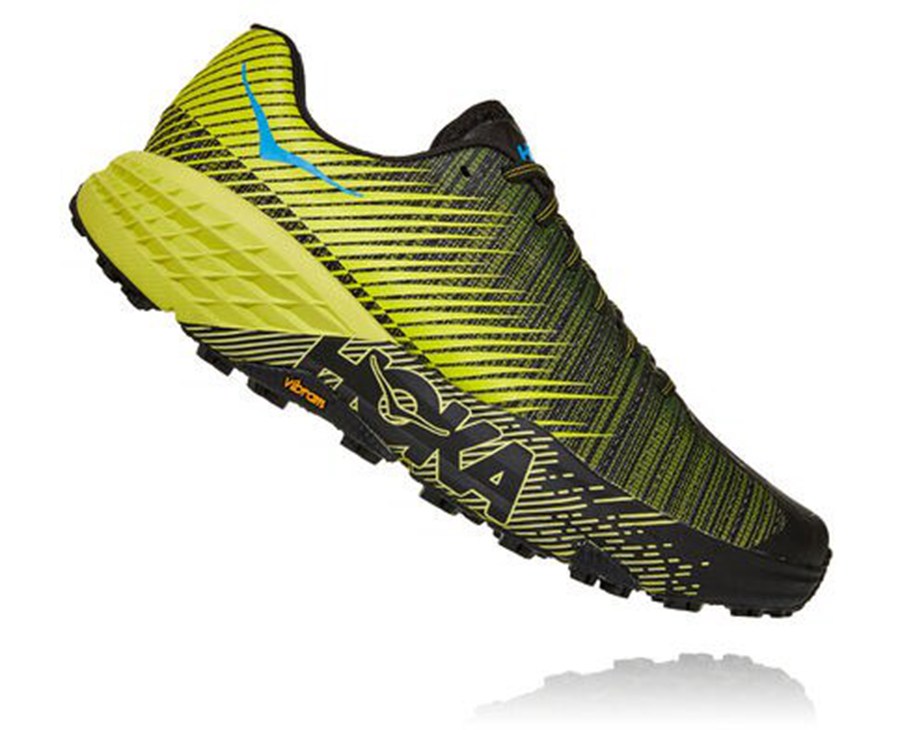 Hoka One One Trainers Womens Black/Green - Evo Speedgoat - 57938VNSO